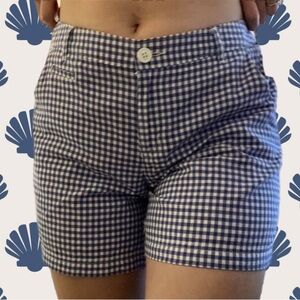 Eclectic grandpa blue gingham shorts- Columbia brand